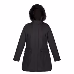 Regatta Womens/Ladies Sabinka Faux Fur Trim Parka - 8 UK, Black