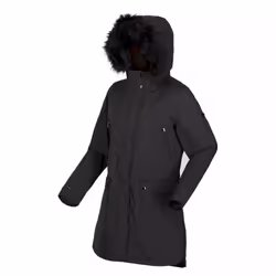 Regatta Womens/Ladies Sabinka Faux Fur Trim Parka - 8 UK, Black