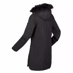 Regatta Womens/Ladies Sabinka Faux Fur Trim Parka - 8 UK, Black