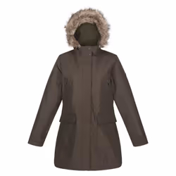 Regatta Womens/Ladies Sabinka Faux Fur Trim Parka - 8 UK, Dark Khaki