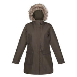 Regatta Womens/Ladies Sabinka Faux Fur Trim Parka - 8 UK, Dark Khaki