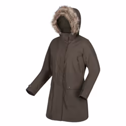 Regatta Womens/Ladies Sabinka Faux Fur Trim Parka - 8 UK, Dark Khaki