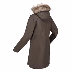 Regatta Womens/Ladies Sabinka Faux Fur Trim Parka - 8 UK, Dark Khaki