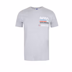 NASA Mens Plane Aeronautics Heather T-Shirt - XL, Grey