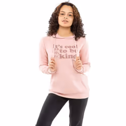 Disney Womens/Ladies Its Cool To Be Kind Mickey Mouse Hoodie - M, Dusky Pink