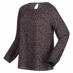 Regatta Womens/Ladies Hadria Animal Print Blouse - 8 UK, Black