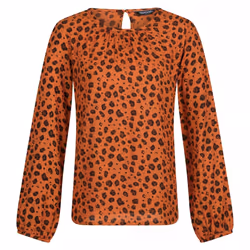 Regatta Womens/Ladies Hadria Animal Print Blouse - 14 UK, Copper Almond