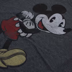 Disney Womens/Ladies Mickey Mouse Vintage T-Shirt - S, Dark Heather