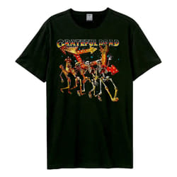 Amplified Unisex Adult Dancing Skellies Grateful Dead T-Shirt - XXL, Black