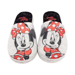 Disney Womens/Ladies Minnie Mouse Slippers - 7 UK-8 UK, Grey