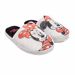 Disney Womens/Ladies Minnie Mouse Slippers - 7 UK-8 UK, Grey