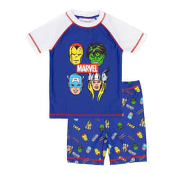 Marvel Boys Superhero Swim Set - 9-10 Years, Blue/White