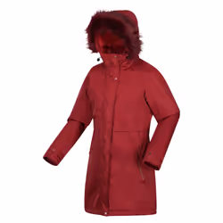Regatta Womens/Ladies Lyanna Faux Fur Trim Parka - 10 UK, Cabernet