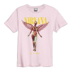 Amplified Womens/Ladies In Utero Nirvana Crop Top - M, Pink