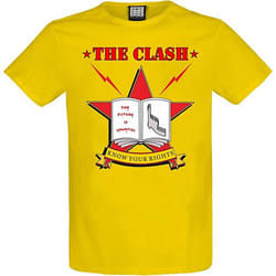 Amplified Mens Know Your Rights The Clash T-Shirt