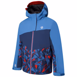 Dare 2B Childrens/Kids Humour II Geometric Ski Jacket - 3-4 Years, Vallarta Blue/Moonlight