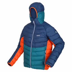 Regatta Mens Harrock Puffer Jacket - 3XL, Admiral Blue/Pacific Green