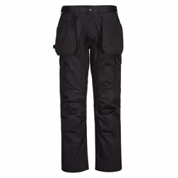 Portwest Mens WX2 Cargo Trousers - 48R, Black