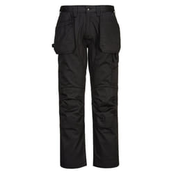Portwest Mens WX2 Cargo Trousers - 38R, Black