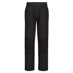 Portwest Mens WX2 Slim Work Trousers - 34R, Black