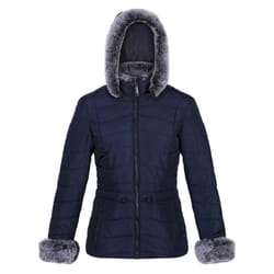Regatta Womens/Ladies Willabella Faux Fur Trim Jacket - 16 UK, Navy