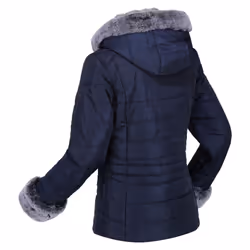 Regatta Womens/Ladies Willabella Faux Fur Trim Jacket - 16 UK, Navy