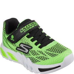 Skechers Boys Flex-Glow Elite Vorlo Trainers - 12.5 UK Child, Lime/Black