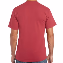 Gildan Mens Heavy Cotton Short Sleeve T-Shirt (Pack Of 5) - 2XL, Antique Cherry Red