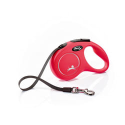 Flexi New Classic Tape Large Retractable Dog Lead - 5m, Red