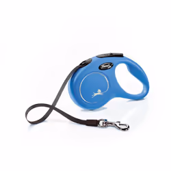 Flexi New Classic Tape Large Retractable Dog Lead - 8m, Blue