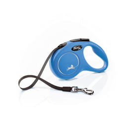 Flexi New Classic Tape Large Retractable Dog Lead - 8m, Blue
