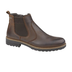 IMAC Mens Leather Chelsea Boots - 9 UK, Brown