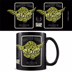 Star Wars: The Clone Wars Calligram Yoda Mug