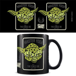 Star Wars: The Clone Wars Calligram Yoda Mug