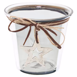 Hill Interiors Smoked Midnight Star Candle Holder