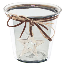 Hill Interiors Smoked Midnight Star Candle Holder