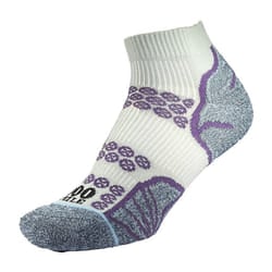 1000 Mile Womens/Ladies Lite Recycled Ankle Socks - S, Silver/Purple