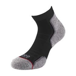 1000 Mile Womens/Ladies Recycled Ankle Socks (Pack of 2) - S, Black/Grey