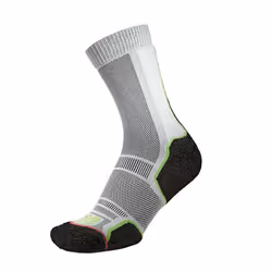1000 Mile Mens Trek Recycled Socks (Pack of 2) - M, Black/Orange/Green