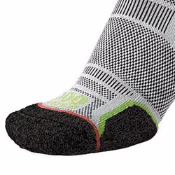 1000 Mile Mens Trek Recycled Socks (Pack of 2) - M, Black/Orange/Green