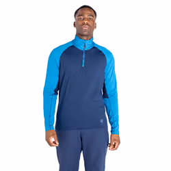 Dare 2B Mens Fuser Core Stretch Half Zip Thermal Top - S, Nightfall Navy/Dark Methyl Blue