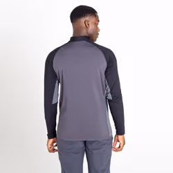 Dare 2B Mens Fuser Core Stretch Half Zip Thermal Top - 2XL, Ebony Grey