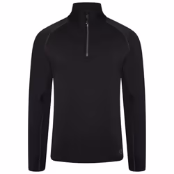 Dare 2B Mens Fuser Core Stretch Half Zip Thermal Top - S, Black