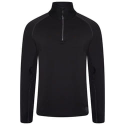 Dare 2B Mens Fuser Core Stretch Half Zip Thermal Top - S, Black