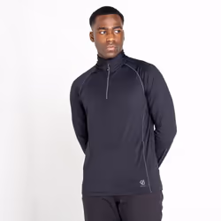 Dare 2B Mens Fuser Core Stretch Half Zip Thermal Top - S, Black