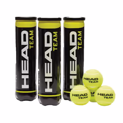 Head Team Tennis Balls (Pack Of 12)