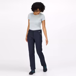 Regatta Great Outdoors Womens/Ladies Geo Softshell II Short Leg Trousers - 12, Navy