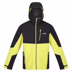 Regatta Mens Wentwood VII 3 in 1 Waterproof Jacket - S, Black/Bright Kiwi