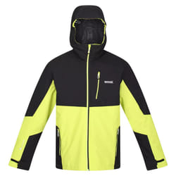 Regatta Mens Wentwood VII 3 in 1 Waterproof Jacket - S, Black/Bright Kiwi