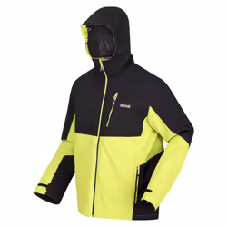 Regatta Mens Wentwood VII 3 in 1 Waterproof Jacket - S, Black/Bright Kiwi